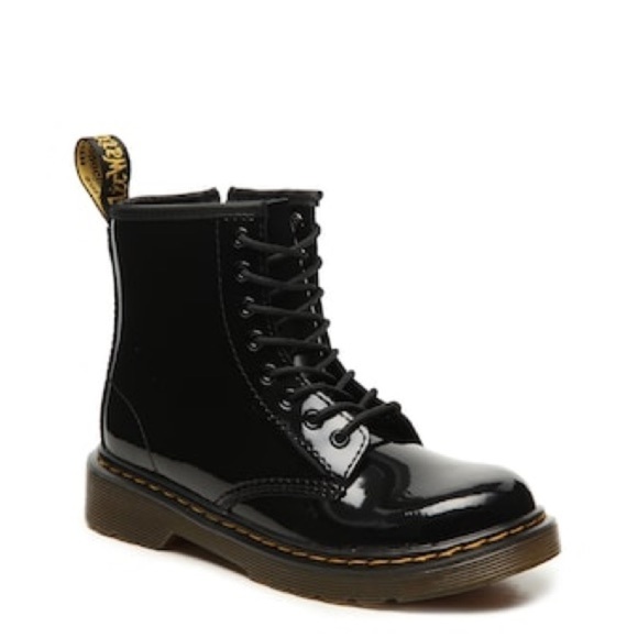Dr. Martens Black Kids Boots - Picture 1 of 10